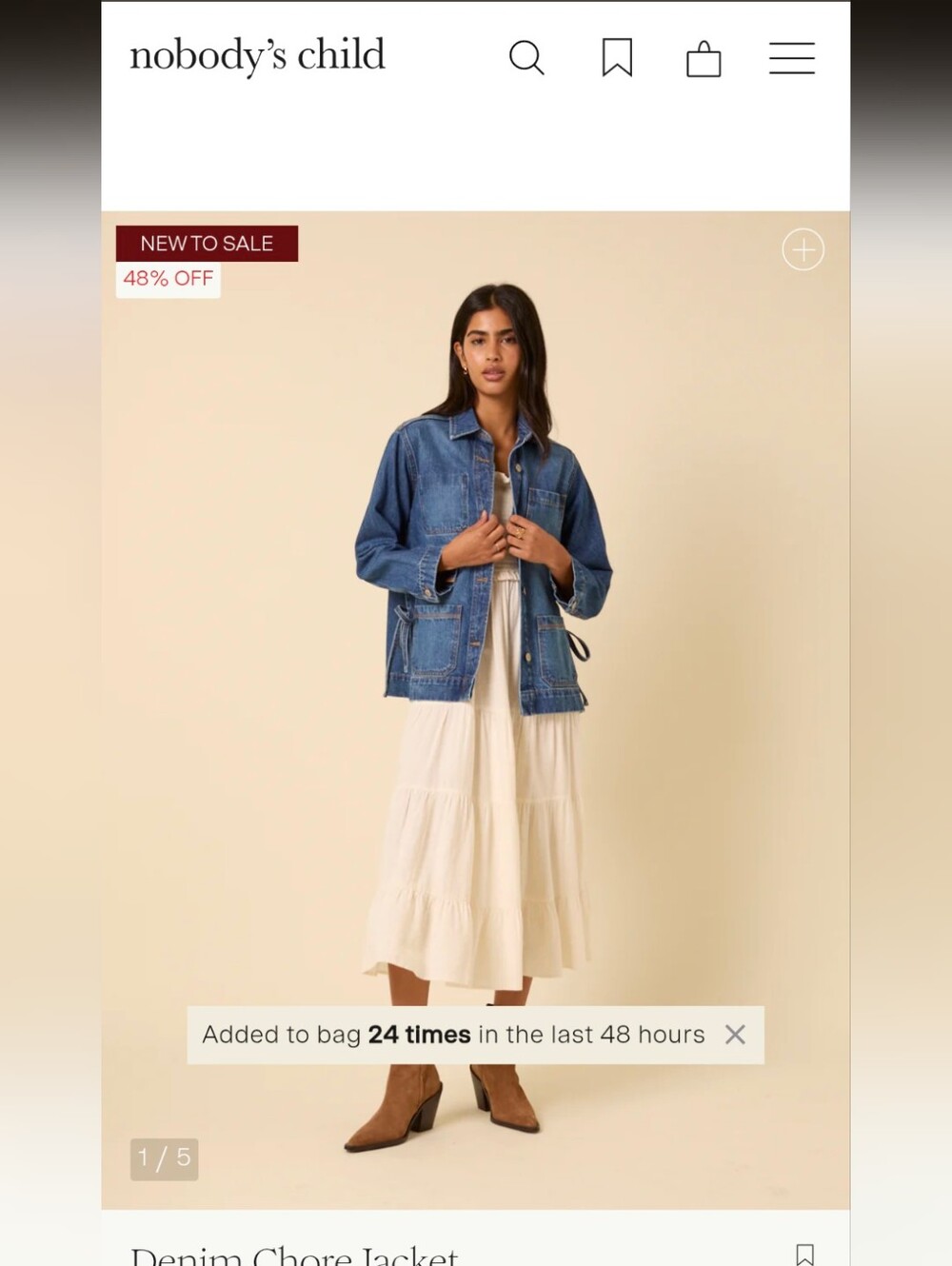 Denim Chore Jacket - Blue